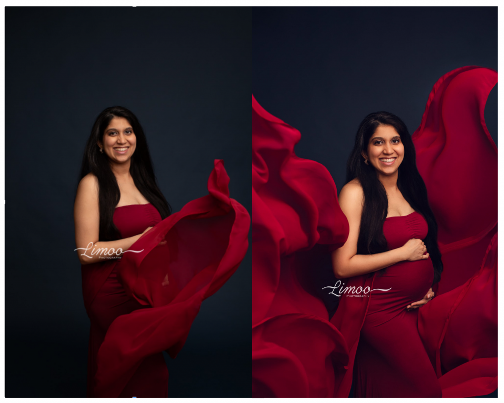 A studio maternity photography shoot in the Bay Area, CA. This is an example of fine art photography.